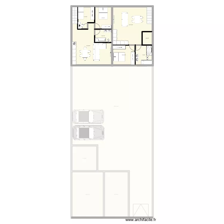 emplacement parking v2 avec appartement 1 er. Plan de 16 et 504 m² emplacement parking v2 avec appartement 1 er. Plan de 16 et 504 m²