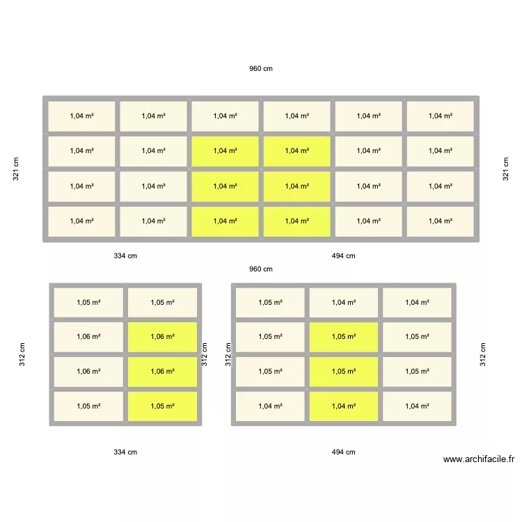fenrtres nouvelle. Plan de 