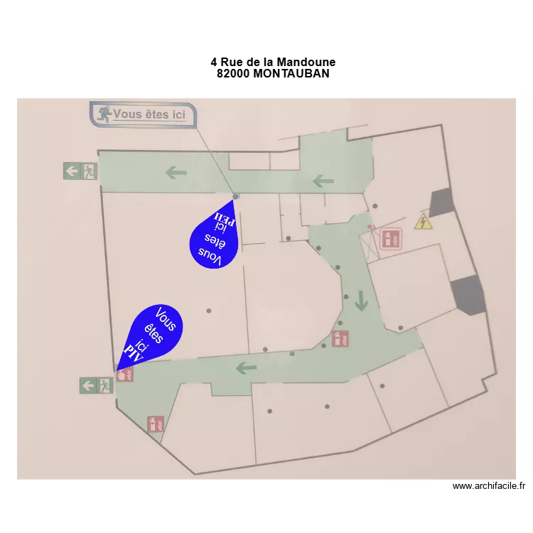 Eglise Montauban. Plan de 