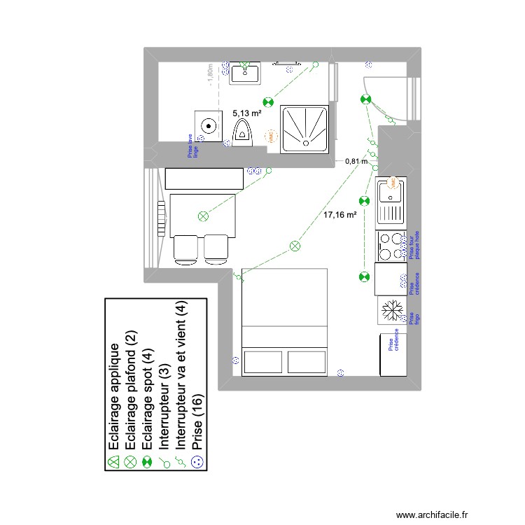 Appart. 8 St Gelais. Plan de 0 pièce et 0 m2