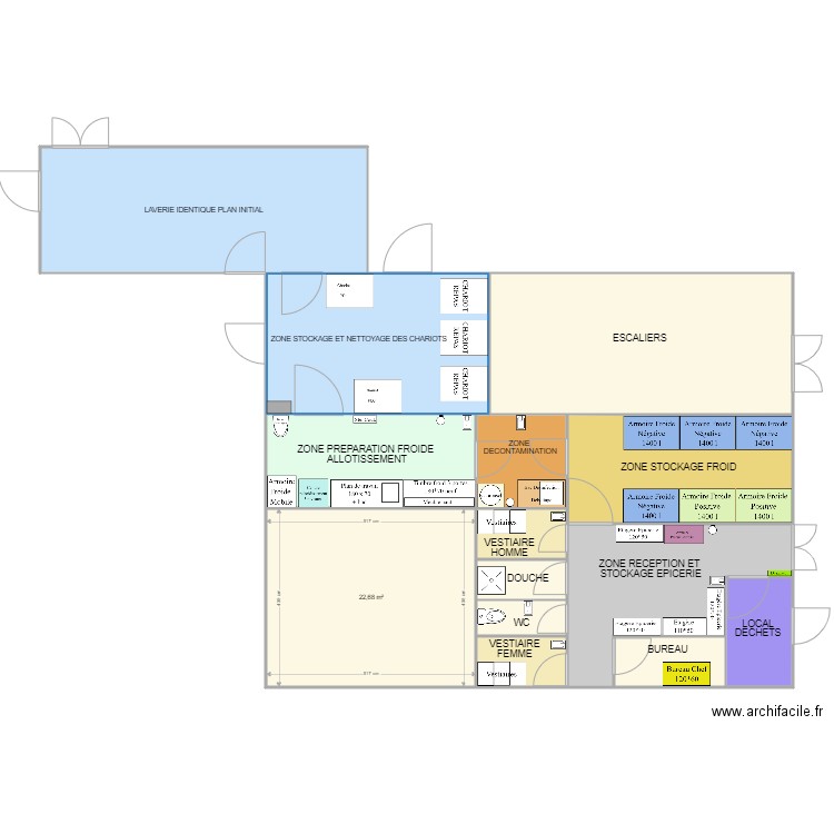 CLINIQUE COTES DU RHÔNE 2. Plan de 14 pièces et 156 m2