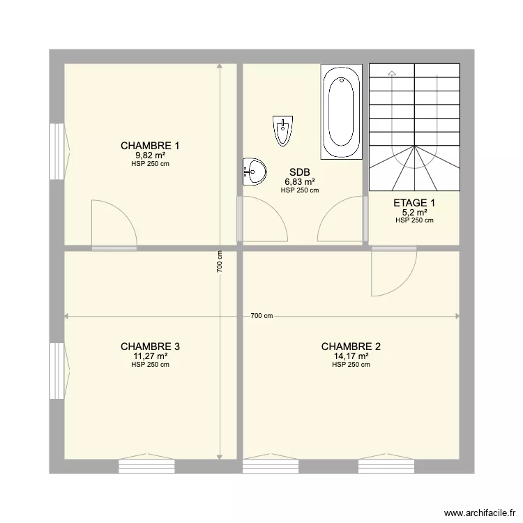 ETAGE 1 IDR BBZ. Plan de ETAGE 1 IDR BBZ. Plan de