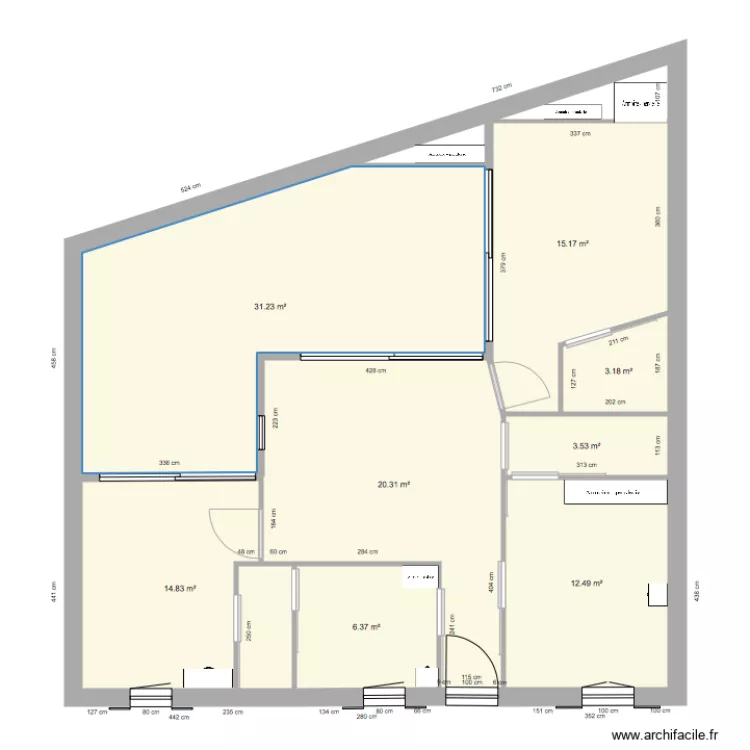 Casa  Rangements possible. Plan de 