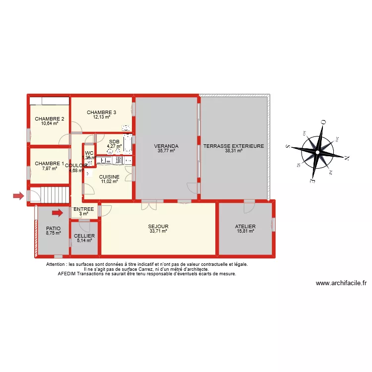 BI 9274 RDC. Plan de 