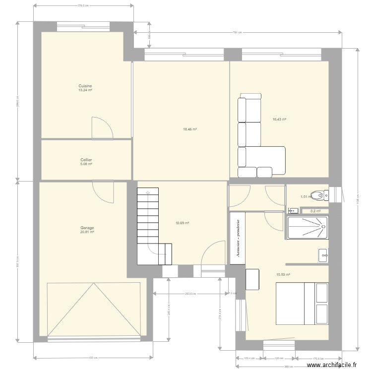 Ma maison cubique ESSAI. Plan de 0 pièce et 0 m2