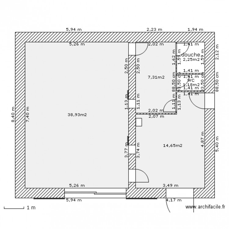 grange champremier RdC. Plan de 0 pièce et 0 m2