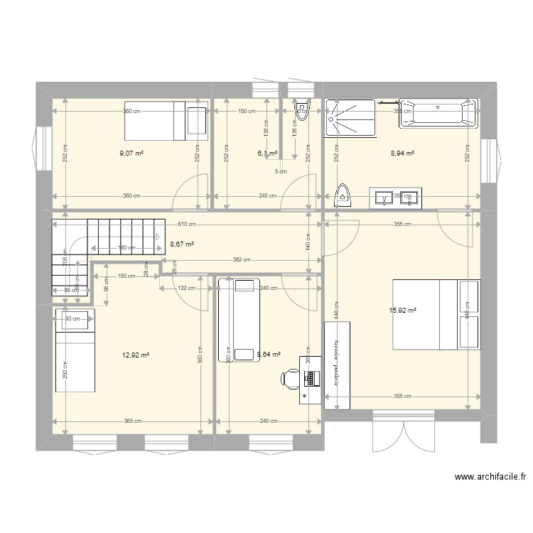 Etage Langlade. Plan de 0 pièce et 0 m2