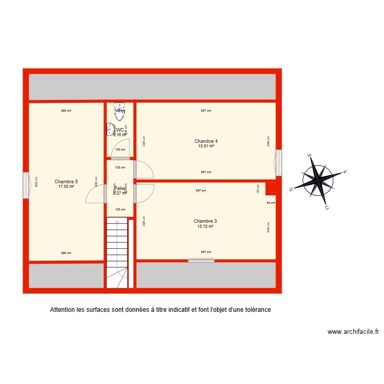 BI 4196 étage côté. Plan de 0 pièce et 0 m2