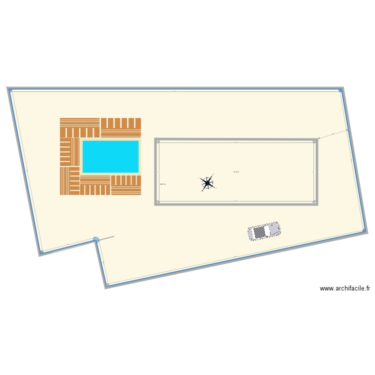 Plan implantation maison Lecci. Plan de 0 pièce et 0 m2
