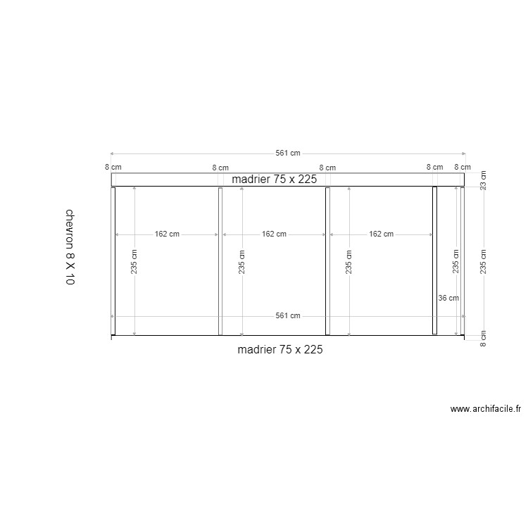 placard étage. Plan de 0 pièce et 0 m2