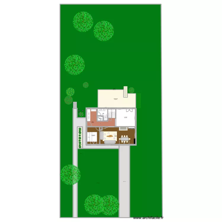 maison. Plan de 33  et 3792 m²