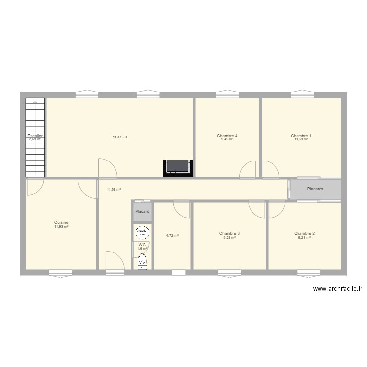 Ganaudieres Modifée. Plan de 0 pièce et 0 m2