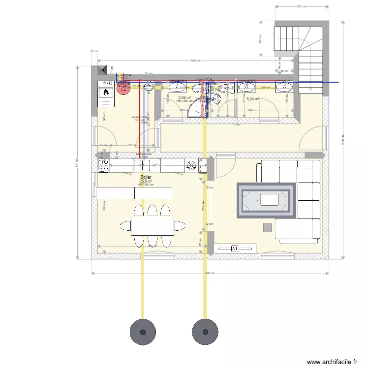 Prizemlje mekteb012. Plan de 