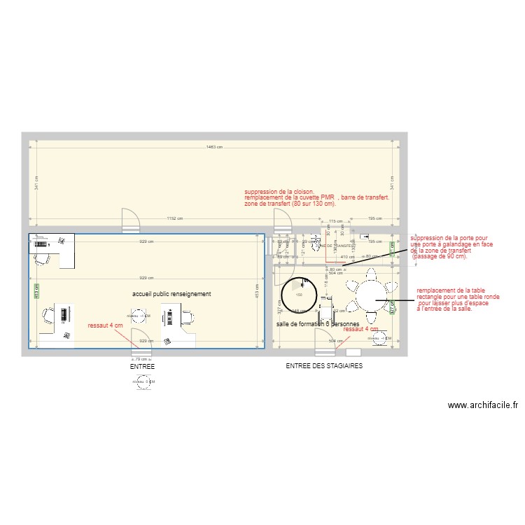 ATC FORMATION TRAVAUX v2  . Plan de 4 pièces et 115 m2