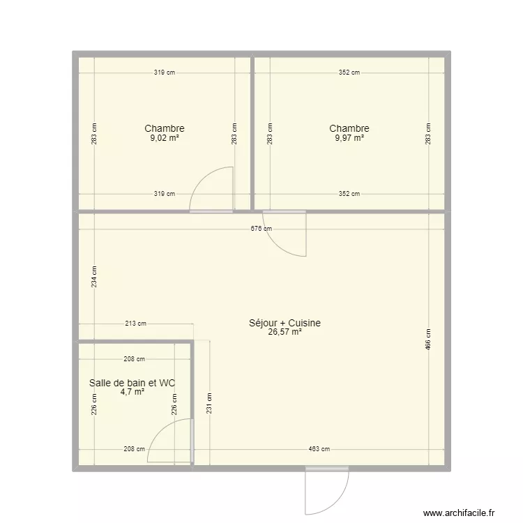 Chalet cou de chasse Barvaux . Plan de 