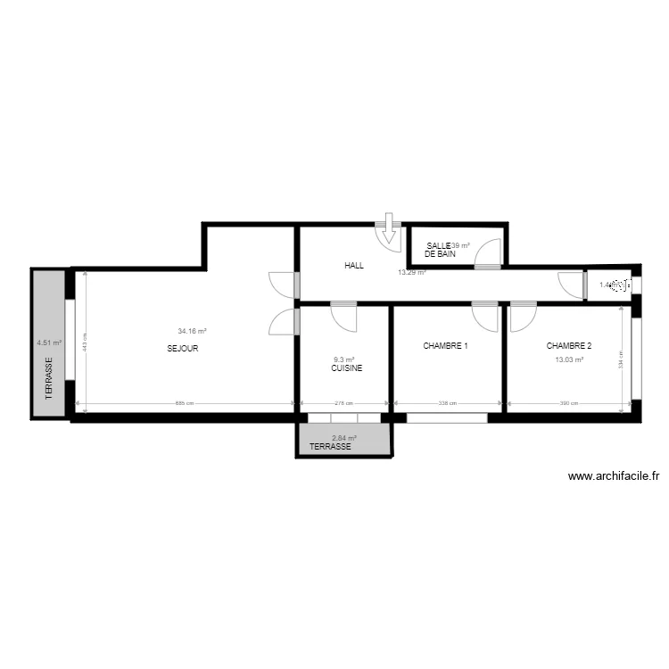 2e arri&egrave;re STICHELBERG. Plan de 