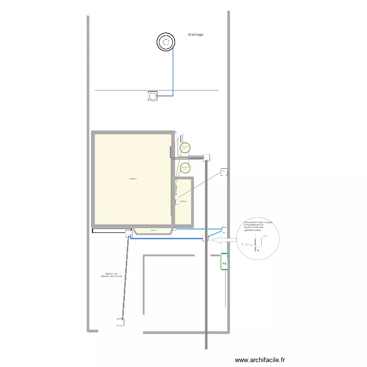 herblay exterieur eau. Plan de 
