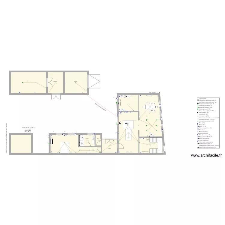 plan maison canal. Plan de 