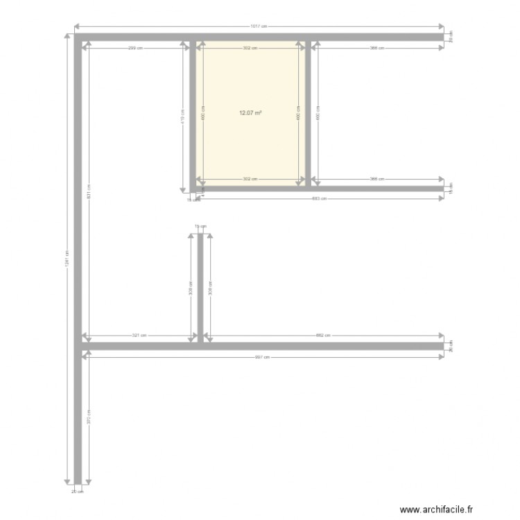 ktio1. Plan de 0 pièce et 0 m2