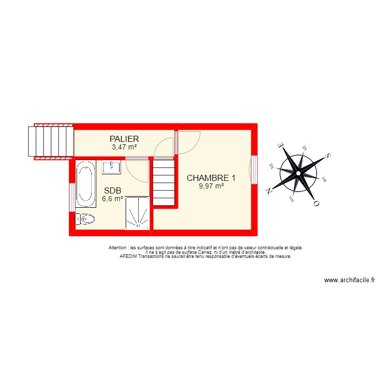BI12356 - ETAGE. Plan de 0 pièce et 0 m2