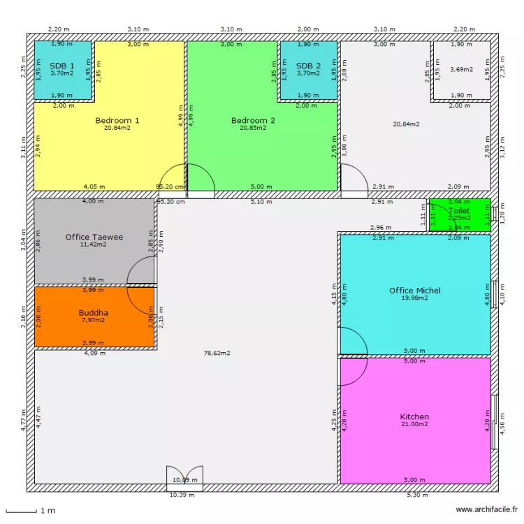 maison Thai. Plan de 