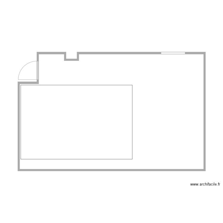 shelter3. Plan de 1 pièce et 60 m2