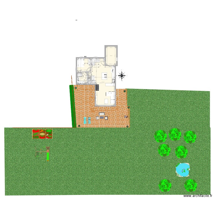 Plans extension version escalier entrée vierge. Plan de 0 pièce et 0 m2