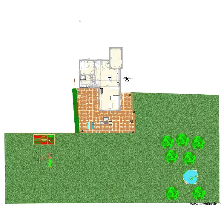 Plans extension version escalier entr&eacute;e vierge. Plan de 