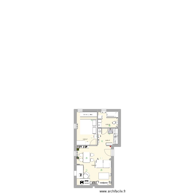 R. de Roubaix. Plan de 0 pièce et 0 m2