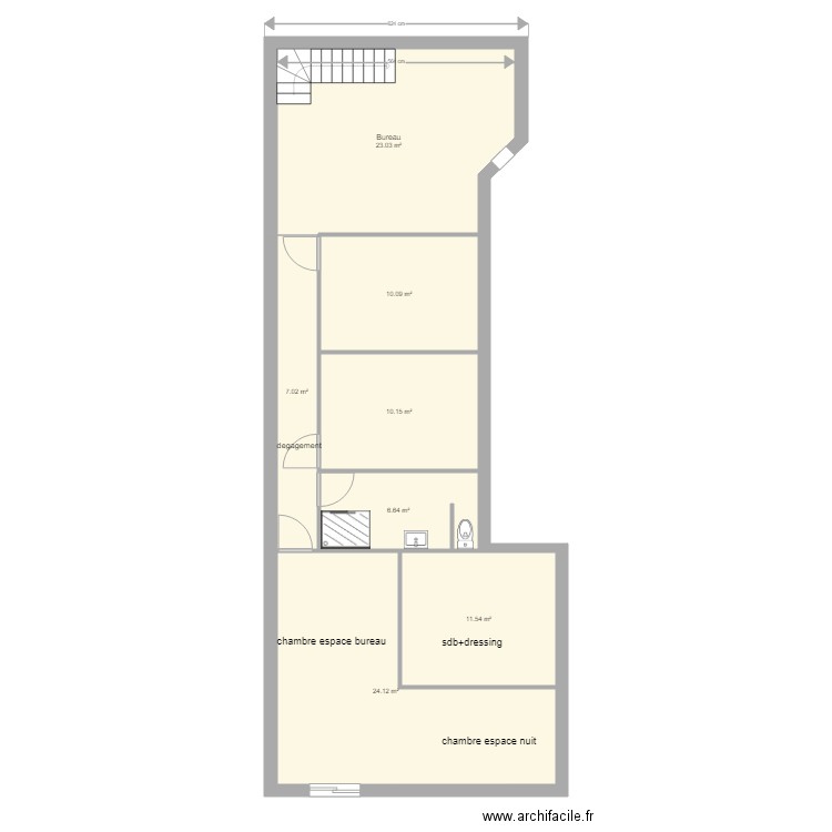 david modif v2. Plan de 0 pièce et 0 m2