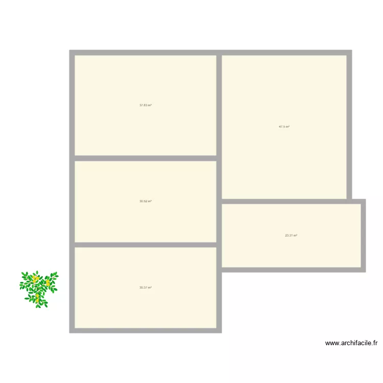 Maison sainte eulalie. Plan de 