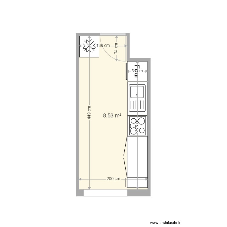 Charrier Projet cuisine. Plan de 0 pièce et 0 m2