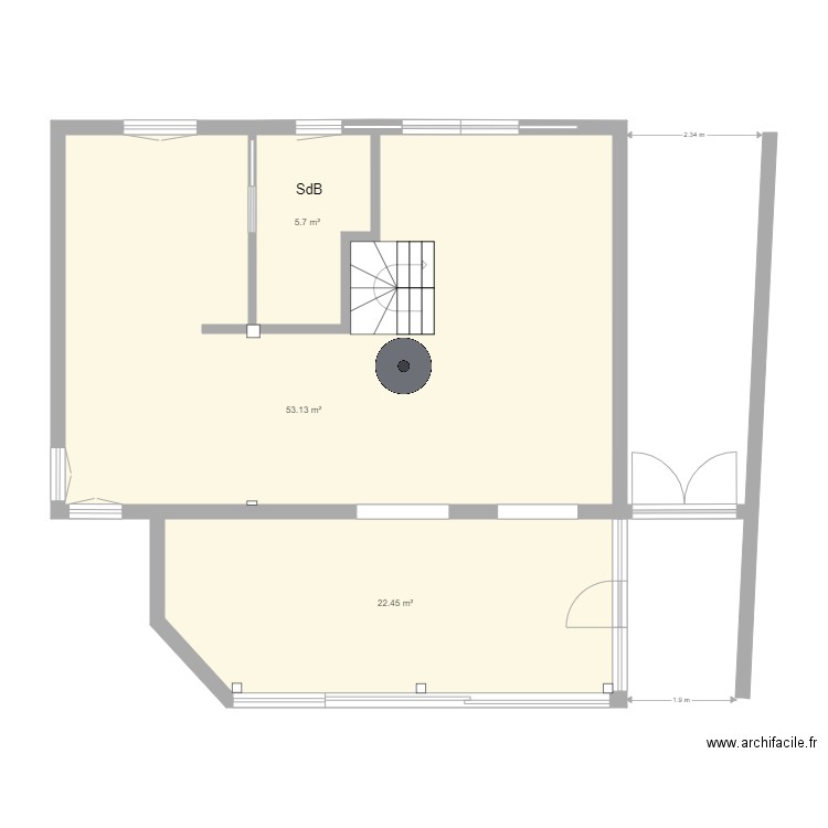 Maison Vaux sur mer RDC. Plan de 0 pièce et 0 m2