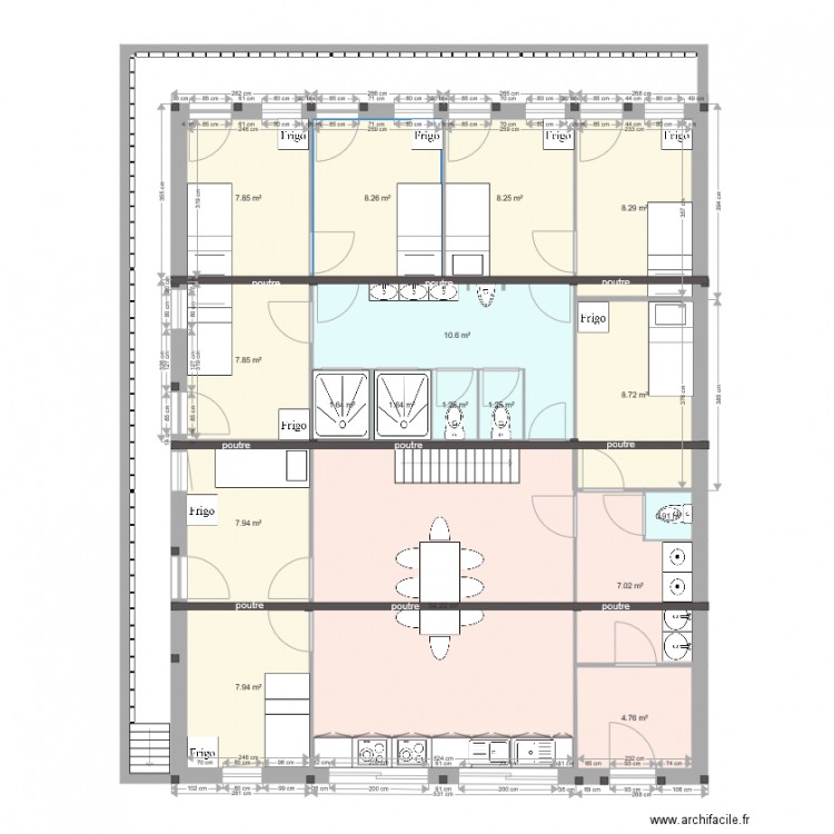 plan entrée AEJ logements ouvriers. Plan de 0 pièce et 0 m2