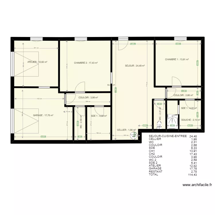 BRACHET RDJ . Plan de 