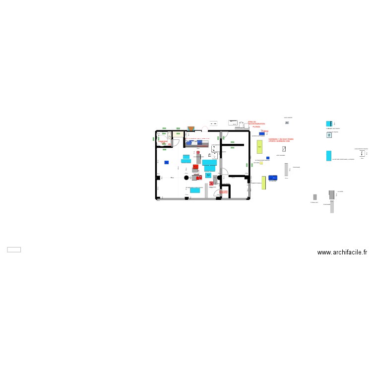 implantation cuisine 25 05. Plan de 0 pièce et 0 m2