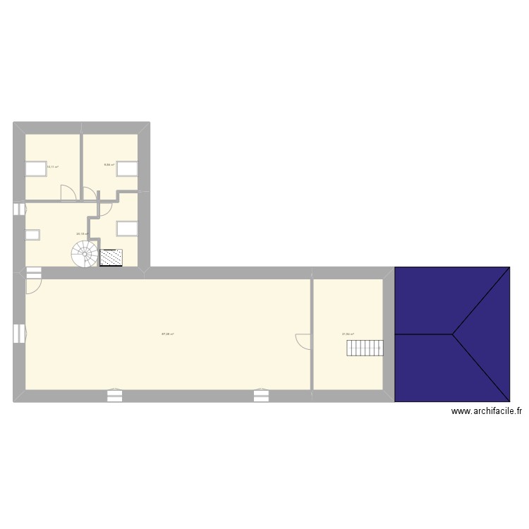 étage. Plan de 0 pièce et 0 m2