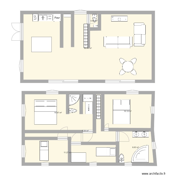 etage 2. Plan de 0 pièce et 0 m2