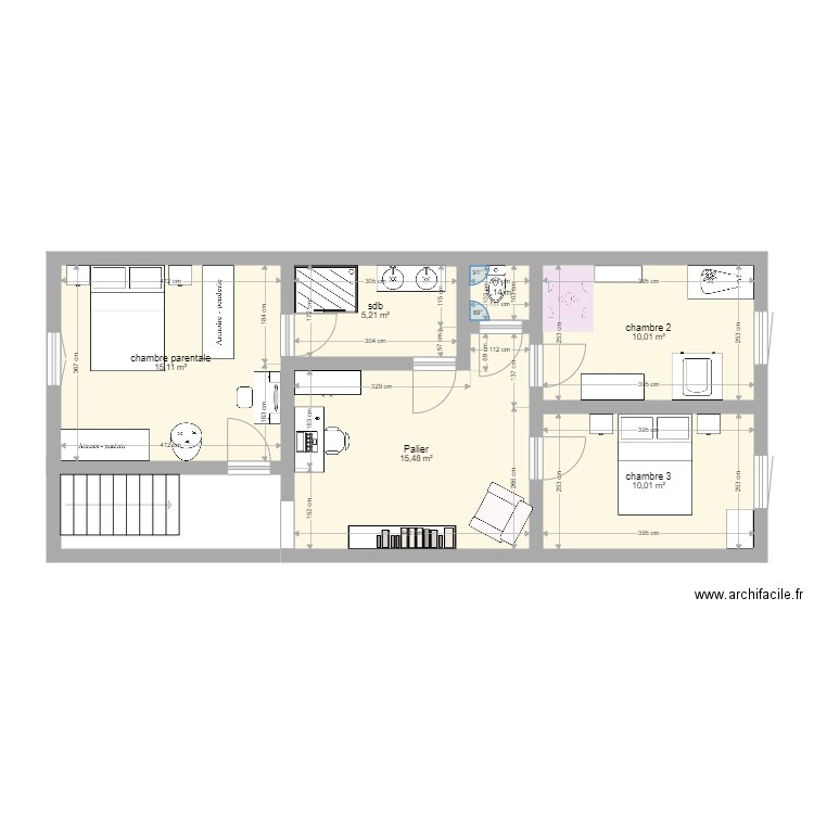 etage  1. Plan de 0 pièce et 0 m2