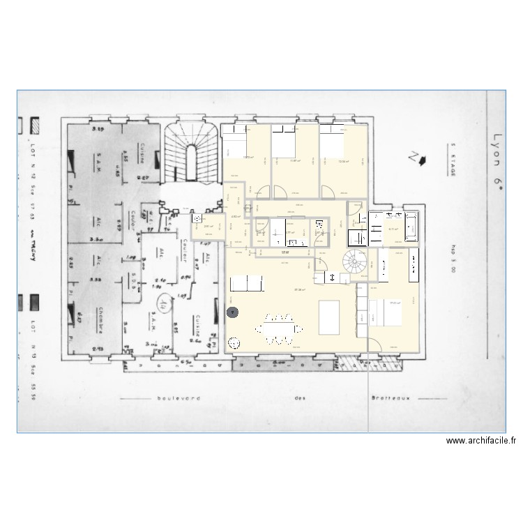 38 Btx 5ème v2. Plan de 0 pièce et 0 m2