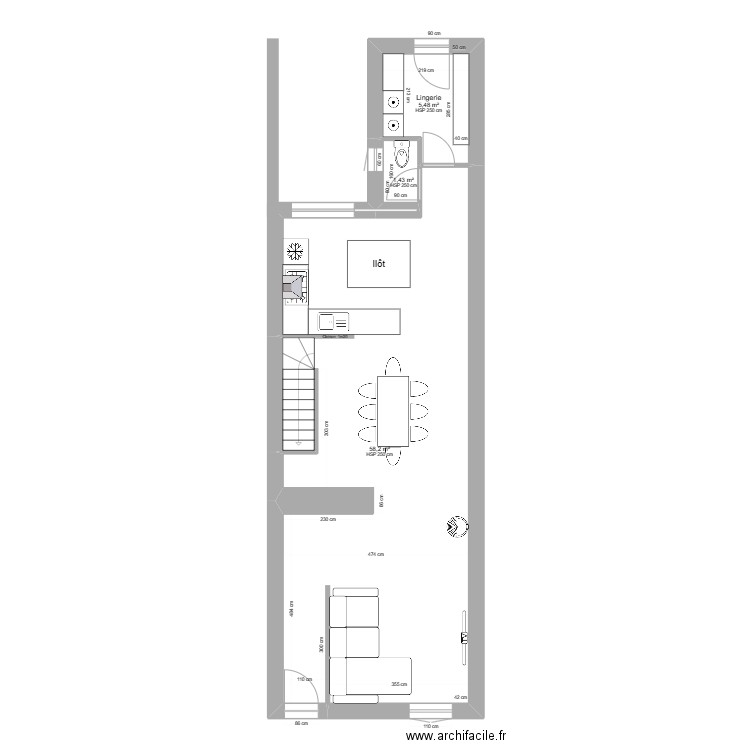 Rez de Chaussé - Projet 2. Plan de 0 pièce et 0 m2