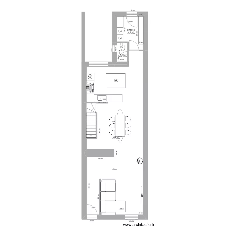 Rez de Chauss&eacute; - Projet 2. Plan de 