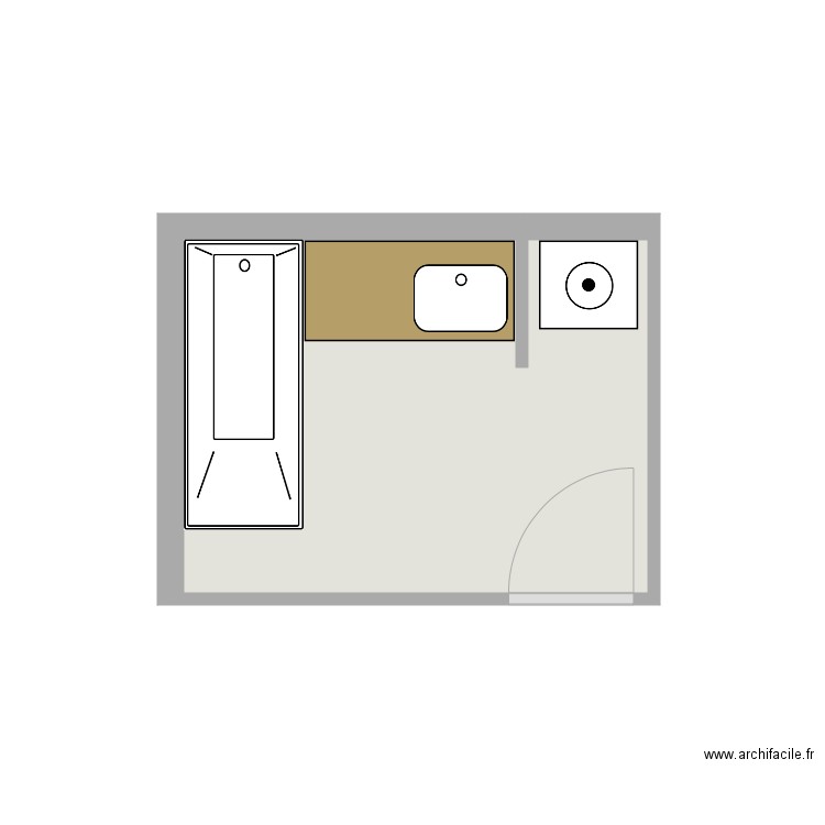 sdb sonia et thibaud 2. Plan de 0 pièce et 0 m2