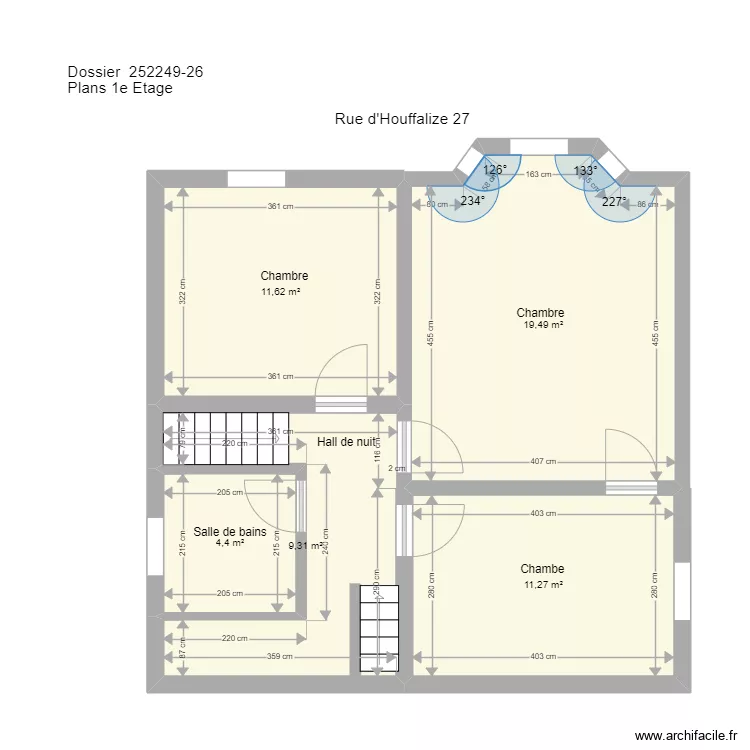 Houffalize 27 Gouvy 1er . Plan de Houffalize 27 Gouvy 1er . Plan de