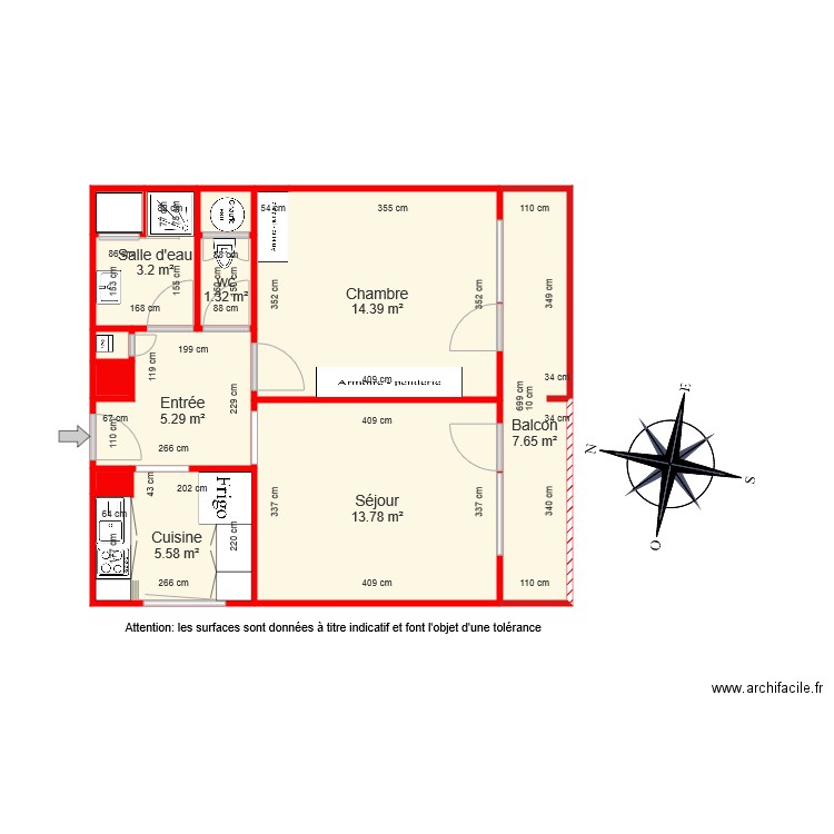 BI 5652 coté. Plan de 0 pièce et 0 m2