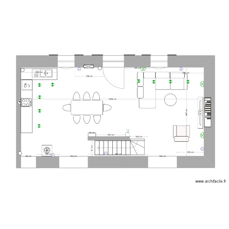 PLAN RDC SAUZON. Plan de 0 pièce et 0 m2