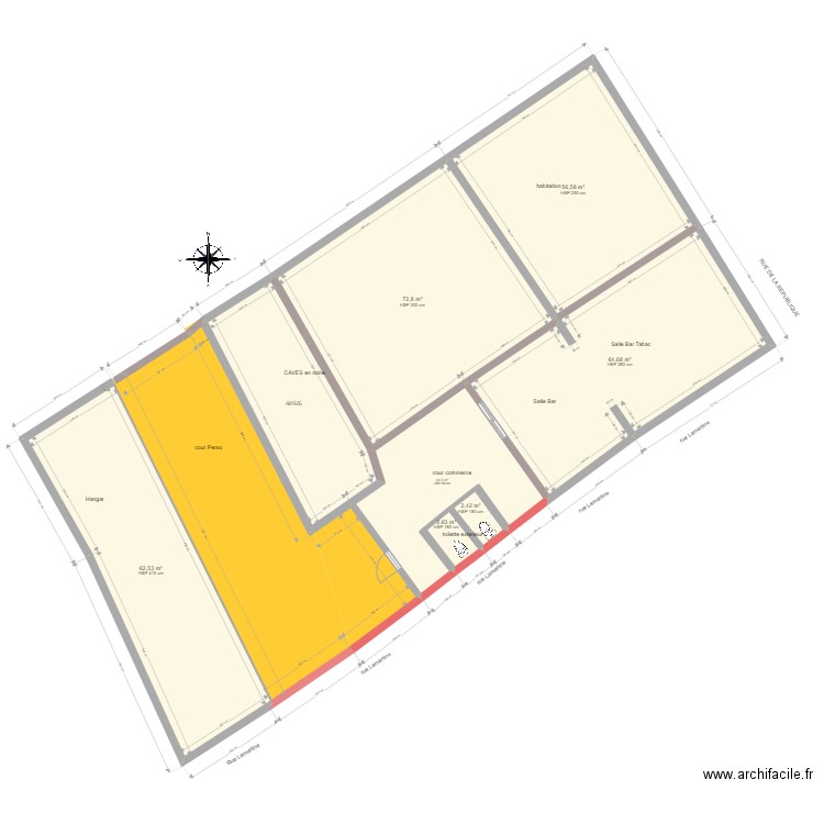 plan complet cave. Plan de 8 pièces et 325 m2