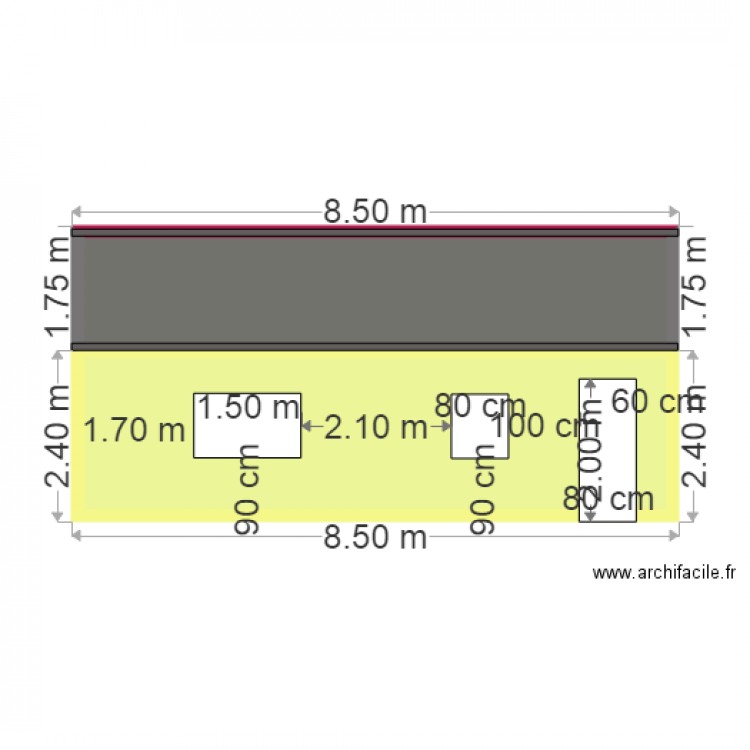 facade sud bis . Plan de 0 pièce et 0 m2