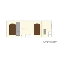 Mur est 2 fen&ecirc;tres