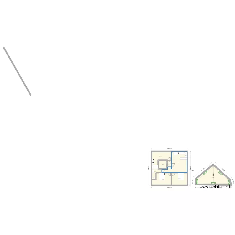 comble siret. Plan de 